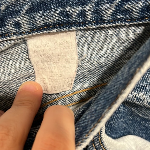 Women’s 12 Reg vintage jeans reverse fit - Picture 4 of 6